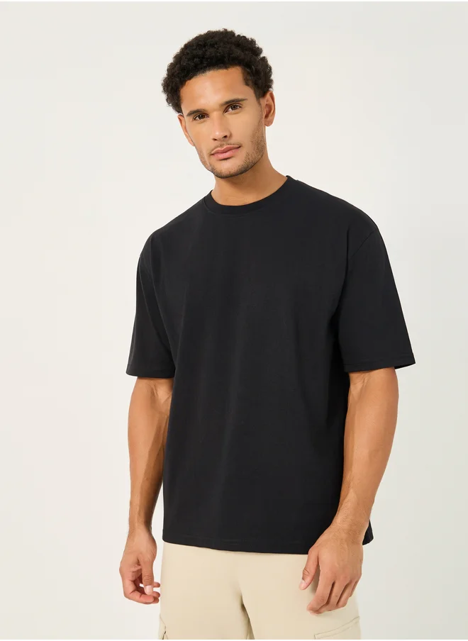 Styli Styli Graphic Print Oversized Crew Neck T-Shirt