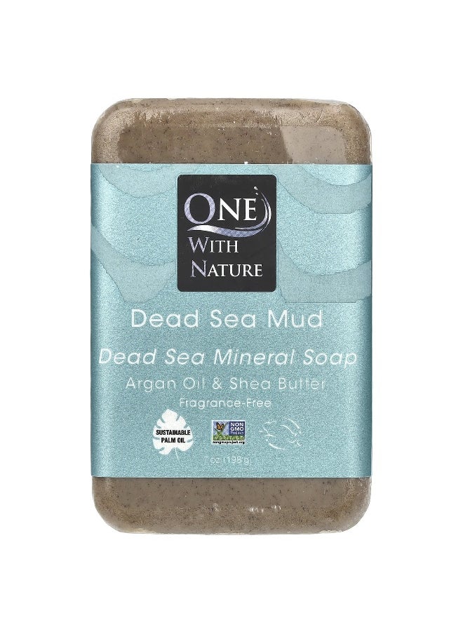 ONE WITH NATURE One with Nature, Dead Sea Mineral Bar Soap, Dead Sea Mud, Fragrance-Free, 7 oz (198 g)  - Image 1