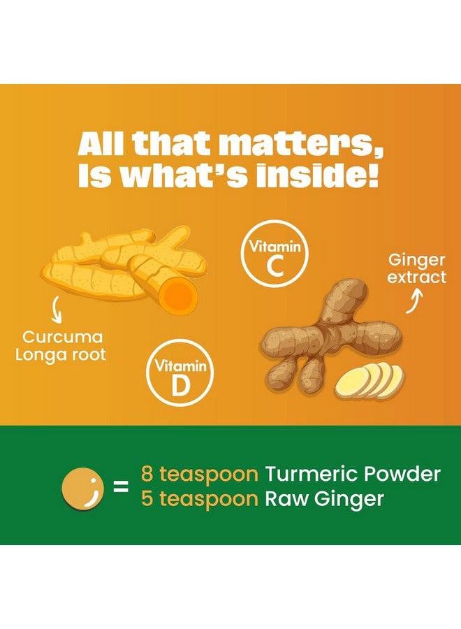 يوسي فيتامين سي 40 مجم د 400 وحدة دولية زنجبيل 20 مجم كركمين 100 مجم أقراص قابلة للمضغ خالية من السكر بنكهة العسل اللذيذة تعزز المناعة - التهاب الحلق - مضاد للالتهابات - 120 وجبة نباتية (عسل، عبوة من 1) - Image 4