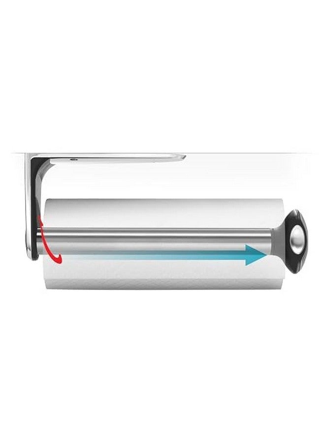 simplehuman Wall Mount Paper Towel Holder, Stainless Steel - Image 3