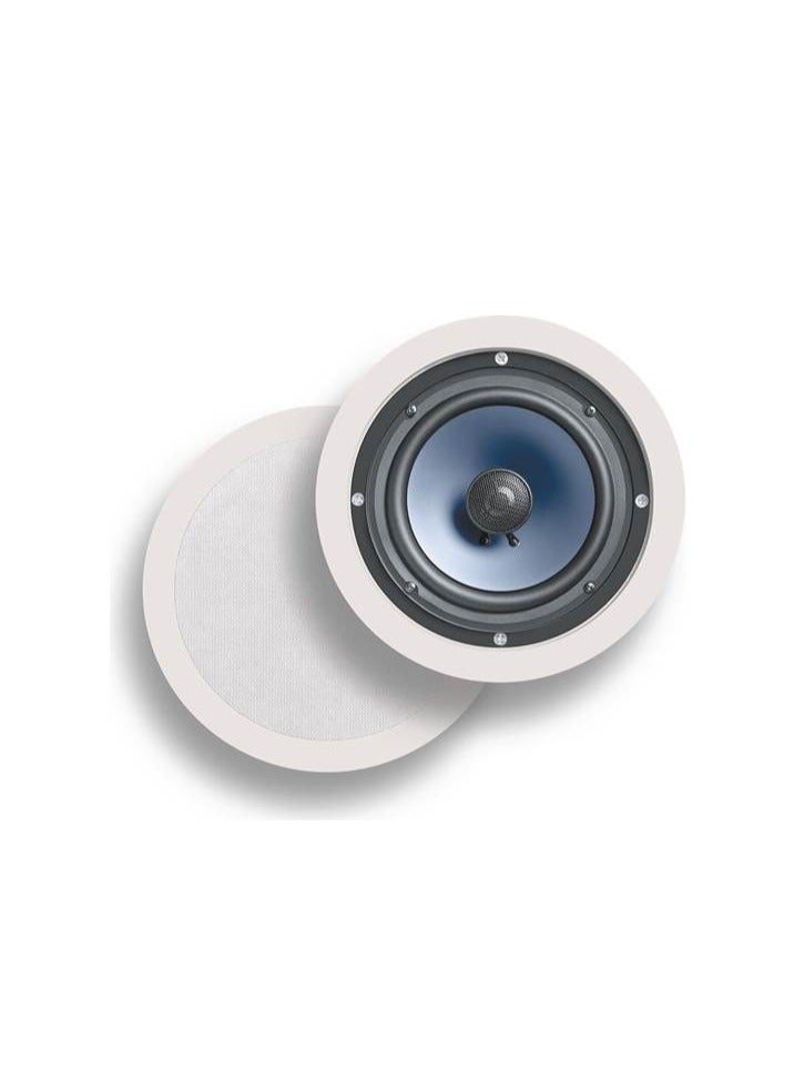 Polk Audio Polk Audio Rc60I 2-Way Premium In-Ceiling 6.5" Round-Speakers (Pair), Perfect -For Damp-And Humid Indoor/Outdoor Placement, (White, Paintable Grill)  - Image 1