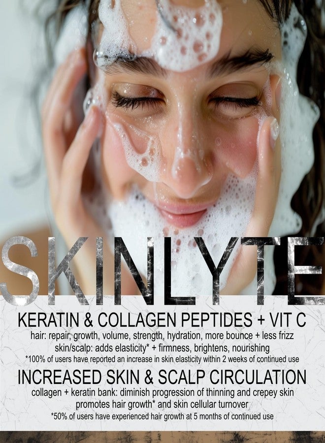 SKINLYTE صابون بار طبيعي للشعر والجسم بالكامل من SKINLYTE - علاج للشعر والبشرة - كيراتين وببتيدات الكولاجين | الشعر: يعزز النمو، الإصلاح، القوة، الحجم | البشرة: مضاد للشيخوخة، مشدود، مرونة مع الكبريت العضوي - Image 4