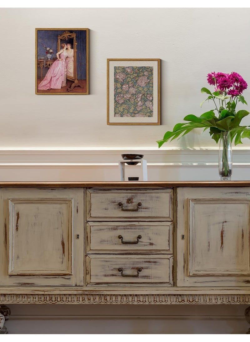 مؤسسة فكرة اليوم لوحة فنية جدارية مؤطرة من القماش لتزيين المنزل، لوحة فنية جدارية فكاهية لغرفة المعيشة، لوحة فنية زيتية لصورة امرأة، ديكور مكتب منزلي، ديكور حائط غرفة النوم - حب الذات 8x10 بوصة - Image 4