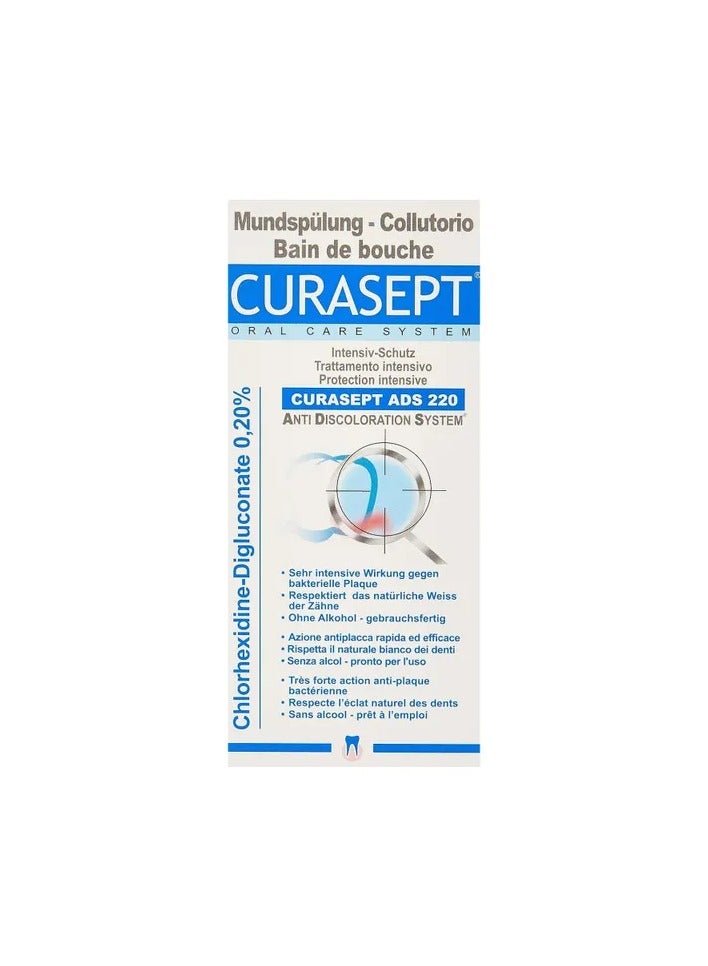 Curasept ADS 220 Mouthwash – Alcohol-Free – 200 ml