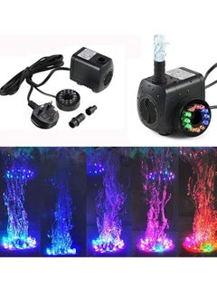 Y&D 15W Micro Submersible Water Pump With 12LED Lights Pumping Filter for Aquarium Rockery Crafts Pond Garden Pool  - Image 2
