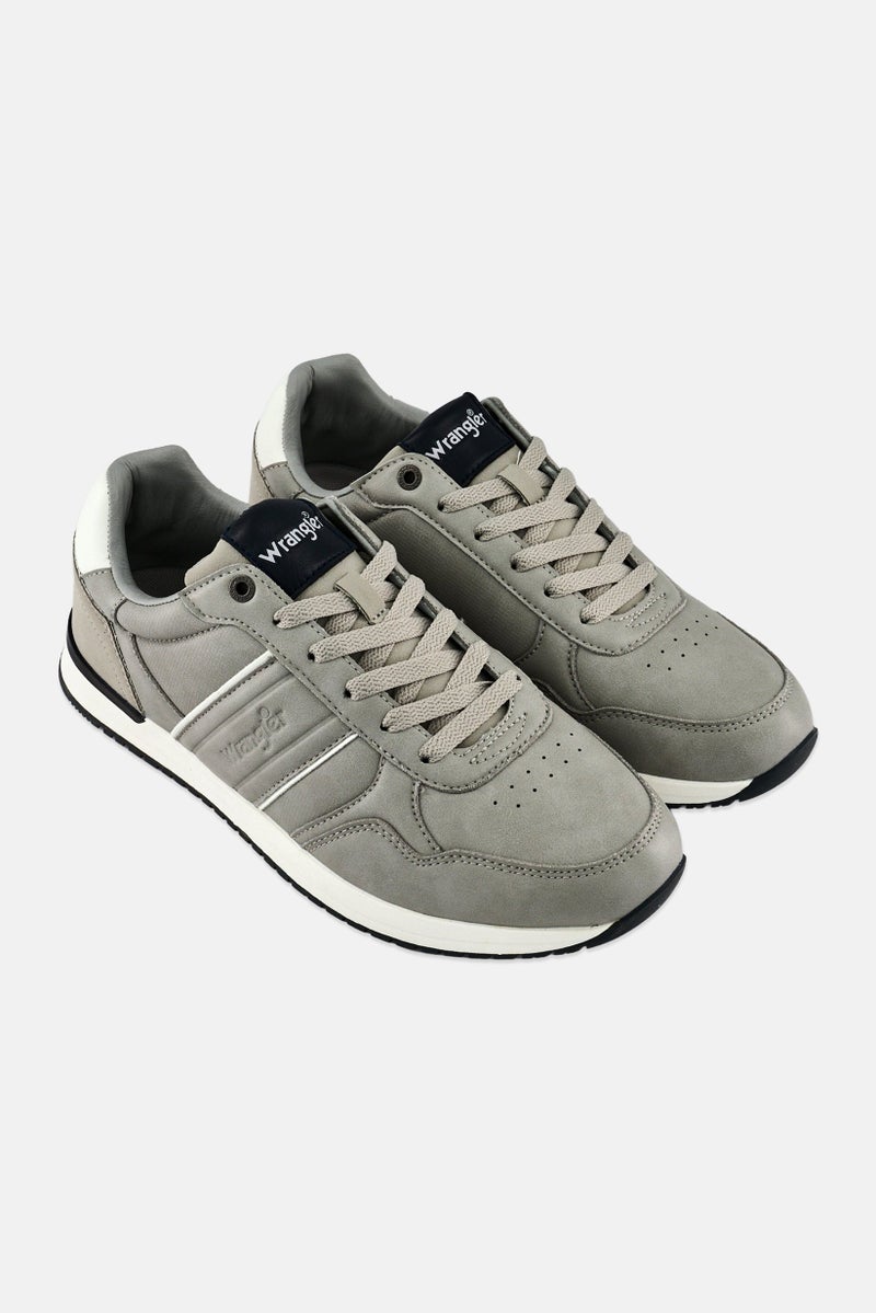 Wrangler Men Terrell Lace Up Casual Shoes, Grey - Image 3