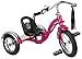Schwinn Roadster Bike for Toddler Kids Classic Tricycle Low Positioned Steel Trike Frame w Bell Handlebar Tassels Rear Deck Made of Genuine Wood Boys and Girls Ages 24 Year Old Bright Pink - Image 3
