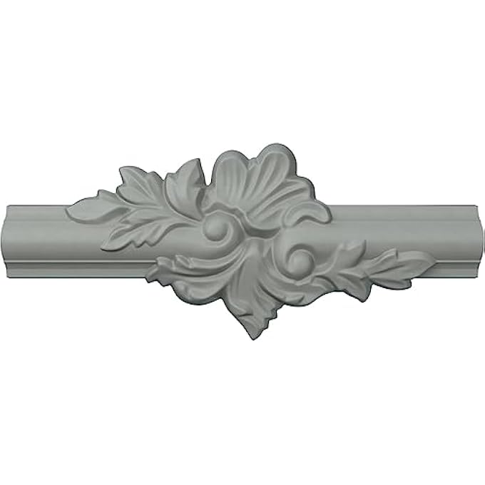 PML09X04AS ASHFORD CENTER PANEL MOULDING, 9 1/4"W X 4 1/4"H X 1/2"P, PRIMED - Image 1