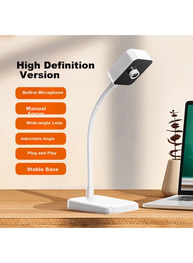 Sada Computer Microphone With Wide-angle Camera Hd Desktop Stand Camera, Built-in Microphone, Desktop Computer, Online Cl, Postgraduate Entrance Exams, Video Conferences, A12
