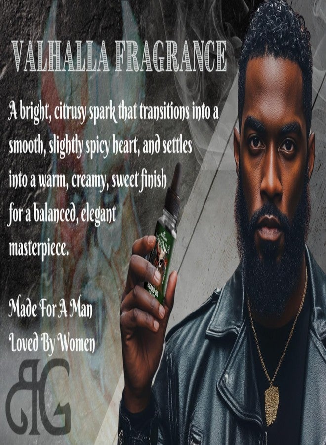 Beard Gains Beard Oil for Men - Organic Beard Growth Oil, Moisturizer & Conditioner, Softens & Strengthens Facial Hair, Reduces Itch, Promotes Healthy Beard (1oz, Valhalla) - Image 4