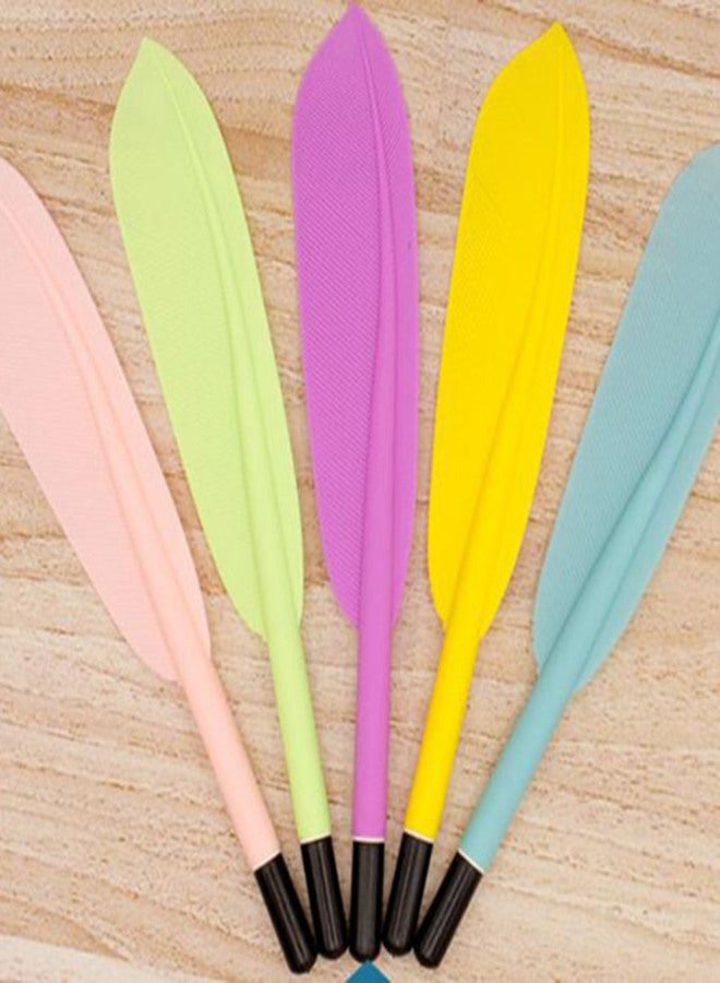 Gel Ink Pen Feather Pattern Colored Fine Point 0.5mm 0.02'' Smooth Writing for Students Kids Working Person - Image 5