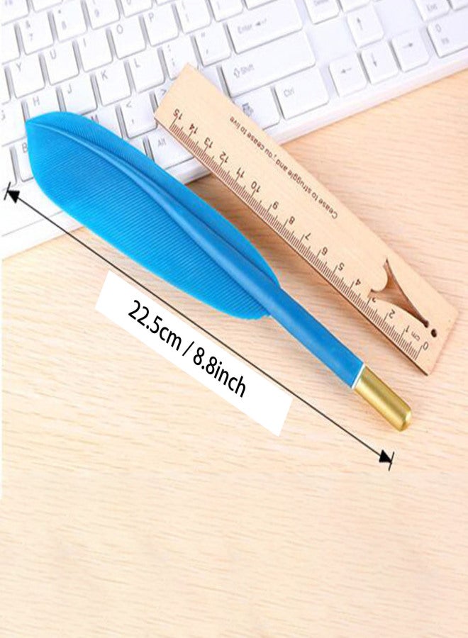 Gel Ink Pen Feather Pattern Colored Fine Point 0.5mm 0.02'' Smooth Writing for Students Kids Working Person - Image 4