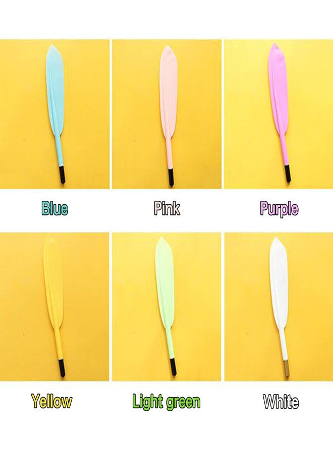 Gel Ink Pen Feather Pattern Colored Fine Point 0.5mm 0.02'' Smooth Writing for Students Kids Working Person - Image 3