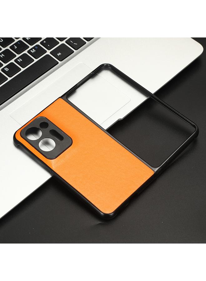 اس-توب جراب لهاتف OPPO Find N2، جراب هاتف عادي من جلد الليتشي - Image 5