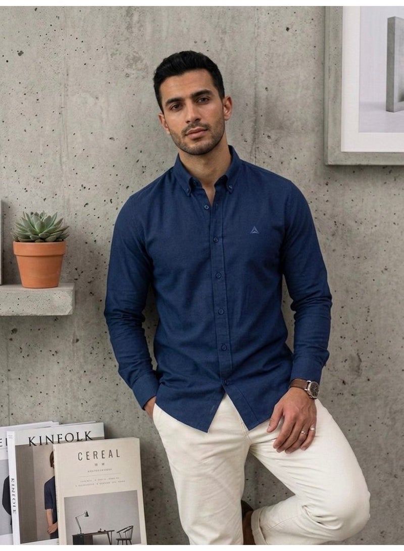 Hikes Men’s Premium Cotton Shirt ,Soft Breathable Fabric, Classic Button-Down Modern Fit Casual & Smart Wear - Image 1