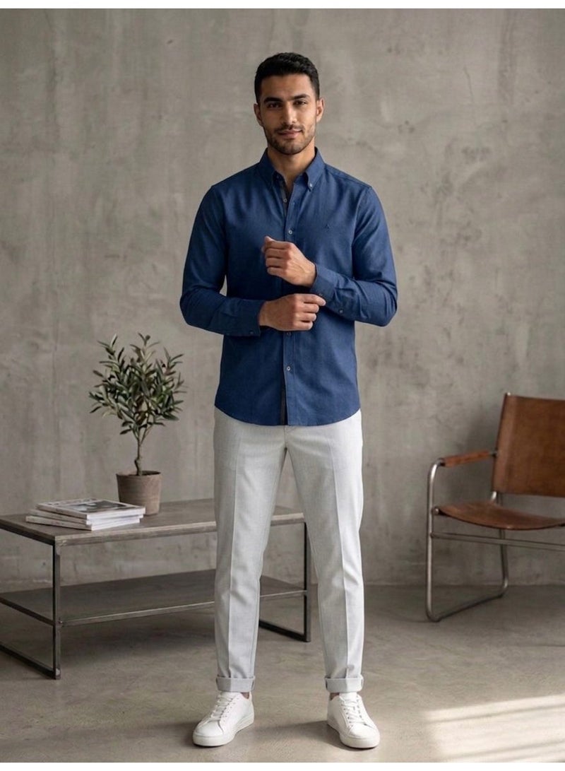 Hikes Men’s Premium Cotton Shirt ,Soft Breathable Fabric, Classic Button-Down Modern Fit Casual & Smart Wear - Image 2