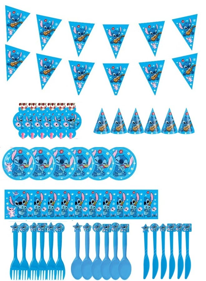 40-piece Stitch themed birthday party disposable supplies set  - Image 1