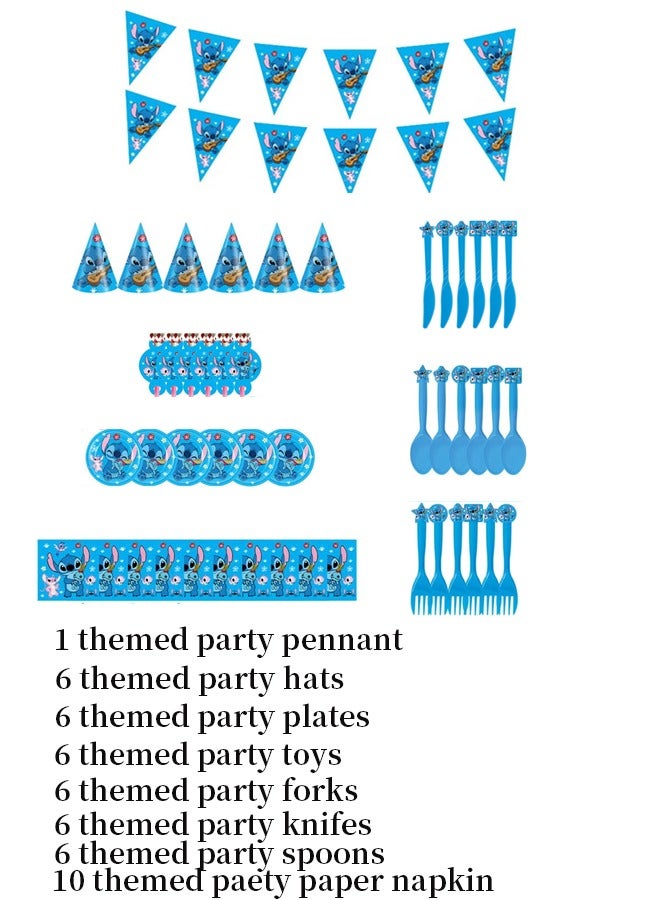 40-piece Stitch themed birthday party disposable supplies set  - Image 2