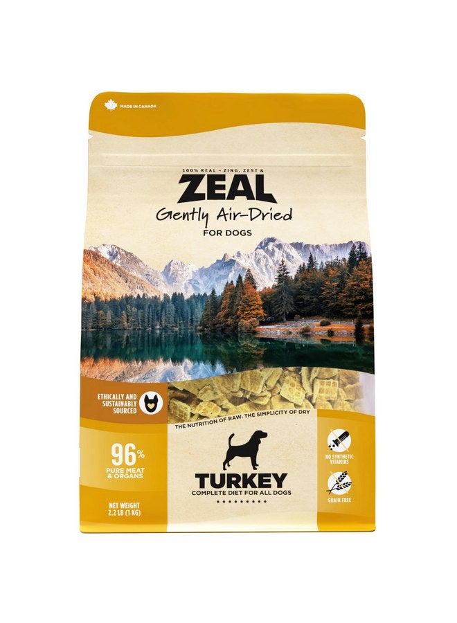 zeal ZEAL Canada Air-Dried Turkey Recipe for Dogs - High Protein, Natural Superfoods, Nutrient Rich, No Fillers, Grain Free, Complete & Balanced (Turkey, 2.2 lb) - Image 1
