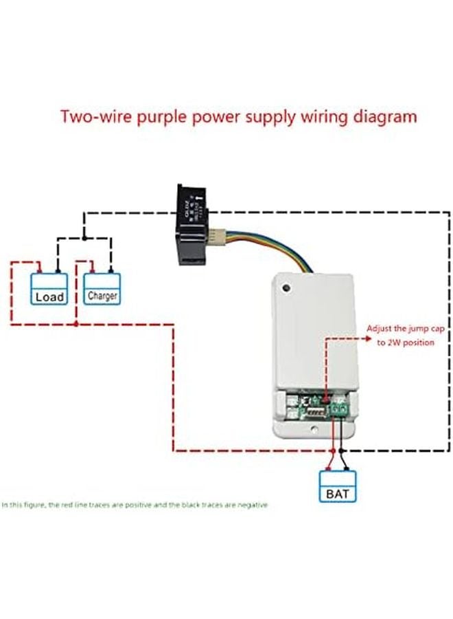 200A 120V مراقب بطارية لاسلكي أميتر شاشة LCD ملونة سهلة التركيب - Image 4