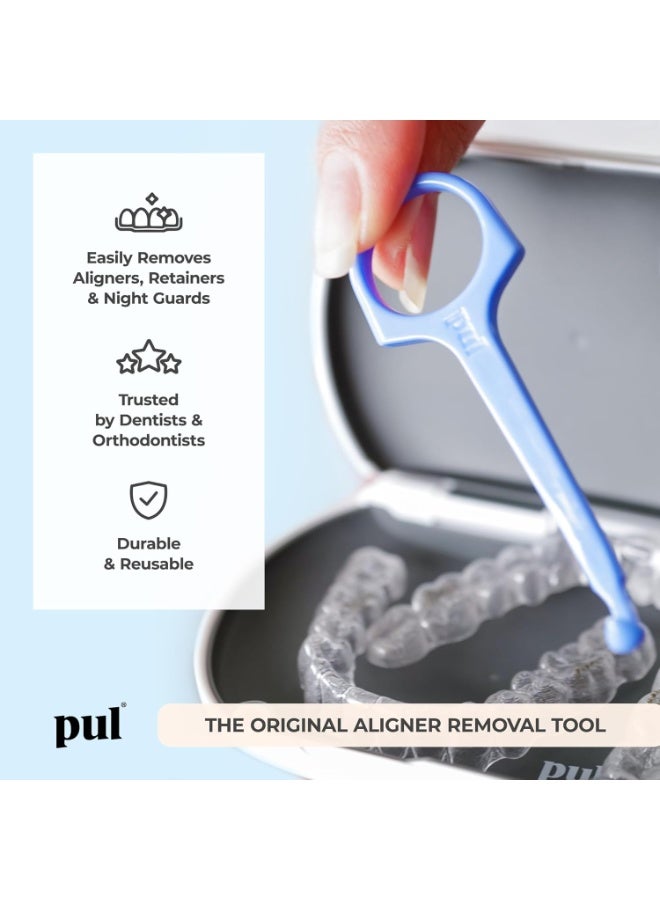 PUL Pack of 4 Reusable Clear Aligner Removal Tool — Compatible with Invisalign, Removable Braces, Retainers & Trays – Easy-to-Use Device Remover, Dental & Oral Hygiene Care Product – Pink - Image 2
