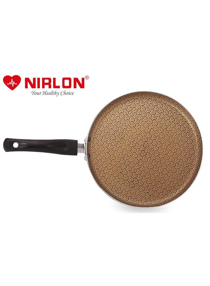 Nirlon Majesty Dishwasher Safe Aluminum Non Stick Flat Dosa Tawa 26cm - Image 1