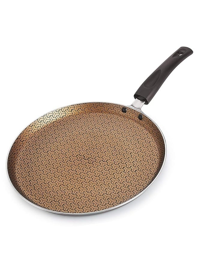 Nirlon Majesty Dishwasher Safe Aluminum Non Stick Flat Dosa Tawa 26cm - Image 3