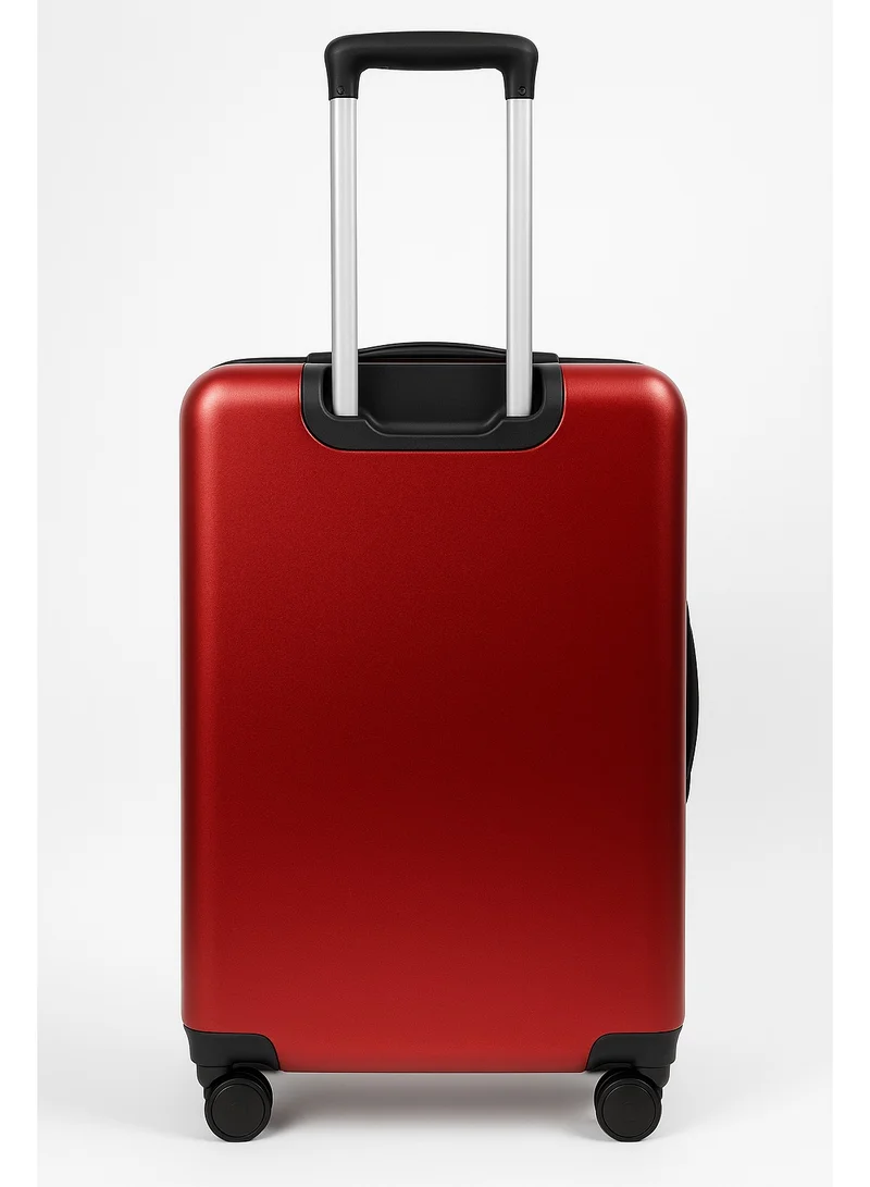 MNUK MANCHESTER 24inch Luggage bag| Polycarbonates & ABS Hardside Luggage Trolley with TSA Lock| Double 360Â° 4 Wheeler|Medium- 24 Inch|Wine Red