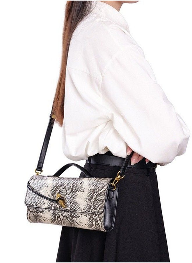 BLLE ROWN New Arrival Women's Luxury Handbags Elegant Snake Print Crossbody Bag For Ladies With Adjustable Strap,Stylish Shoulder Bags  - Image 2