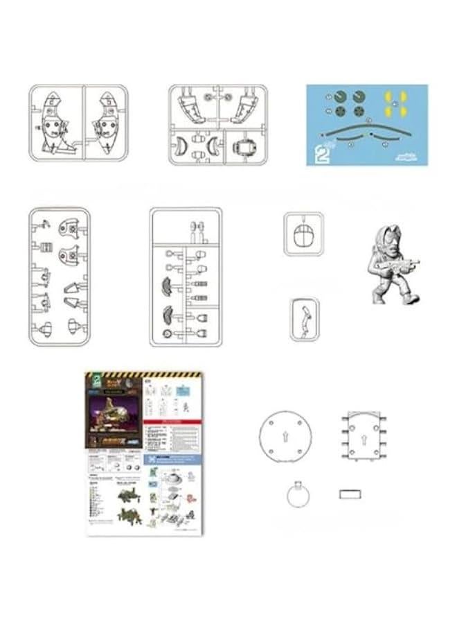 Plastic Model Kits: Metal Slug X: Tank Shoe, Mecha Anime Style Collectible Action Figures (Shoe)  - Image 5