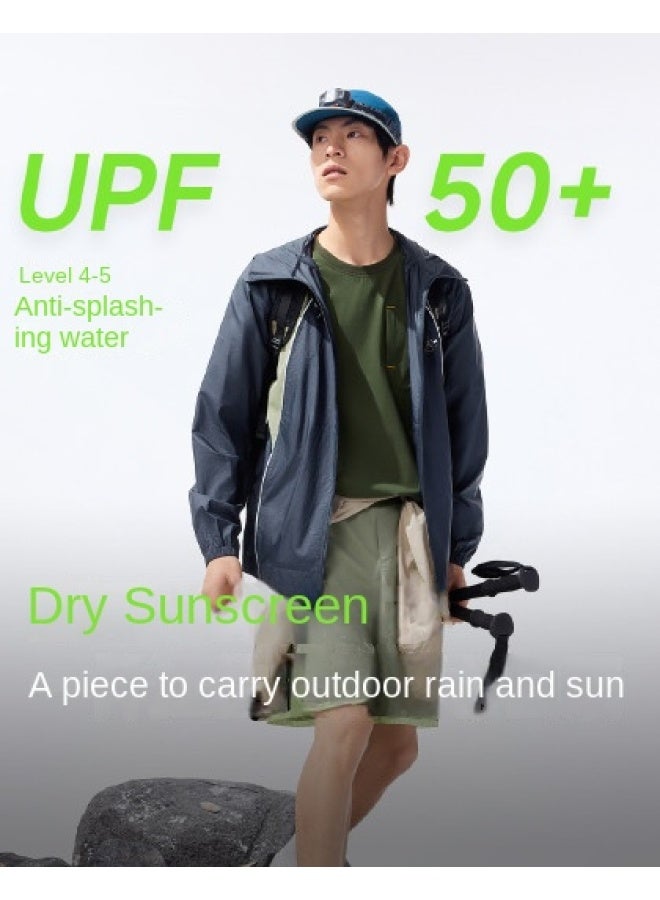 Windproof And Water-resistant】spring And Summer New Lightweight Sun Protection Jacket For Men, Loose-fit Casual Outdoor Windbreaker - Image 1