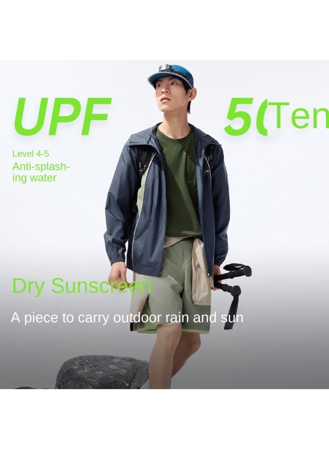 Windproof And Water-resistant】spring And Summer New Lightweight Sun Protection Jacket For Men, Loose-fit Casual Outdoor Windbreaker - Image 2