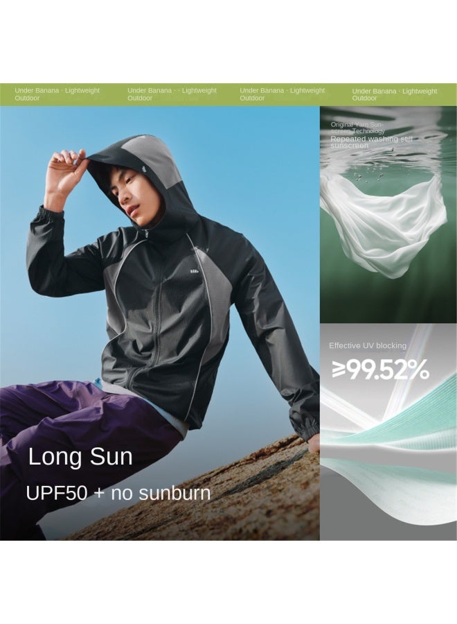Windproof And Water-resistant】spring And Summer New Lightweight Sun Protection Jacket For Men, Loose-fit Casual Outdoor Windbreaker - Image 4
