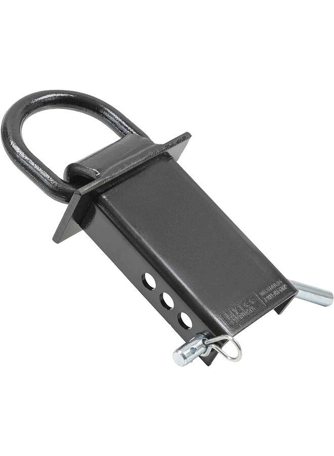 (4 Pack Heavy Duty Adjustable Trailer Stake Pocket D Ring w/ 1/2" Hitch Pin, Load Limit 5400 lbs & 4 Holes for Adjustment | Stake Pocket D-Ring Tie Downs Utility for Flatbed Trucks - Image 1