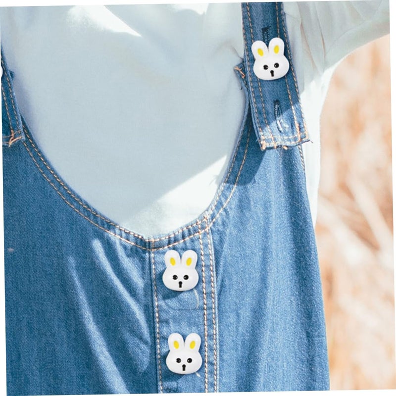 Angoily 10pcs Rabbit Shaped Resin Buttons for Boys and Girls Clothing Decorative Sewing Buttons for Coats Shirts and Crafts Cute Bunny Design for DIY Projects - Image 5