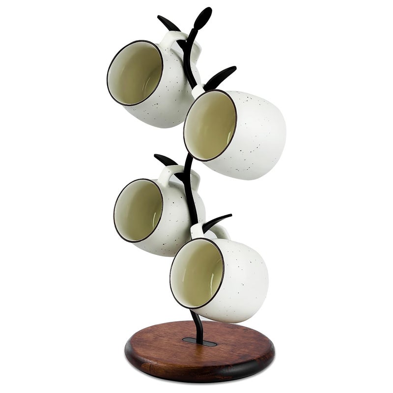 Bellglee Coffee Mug Tree, Mug Holder for Countertop, Cups Storage Rack, Mugs Stand for Coffee Bar Decor & Home Kitchen Organizer - Image 1