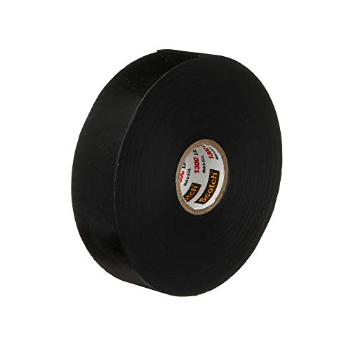 3M Scotch Linerless Electrical Splicing Tape 130C for Wires and Cables, 1 in x 30 ft, Rubber Backing, Self Fusing, UV Resistance, Highly Conformable, Moisture Seal, Black, 1 Roll - Image 1