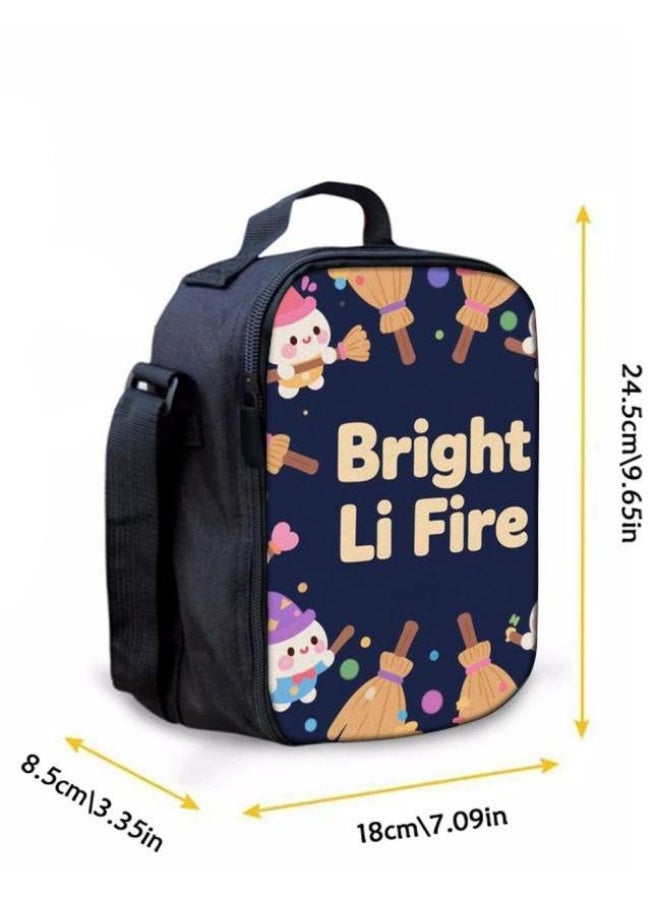 واضح من النار حقيبة كرتونية من ثلاث قطع، يسهل التعامل معها في مناسبات مختلفة (متوفرة للطلاب والأطفال والأصدقاء في النزهايات وتسلق الجبال والتعليم المدرسي وما إلى ذلك) | الكتفين + حقائب اليد + حقائب القرطاسية | موسم العودة إلى المدرسة / هدايا المهرجان - 94 - Image 3