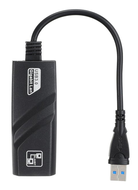 DIB USB Network Adapter USB 3.0 to RJ45 10/100/1000 Gigabit Ethernet LAN Network Adapter for Windows 10/8.1/8/7/Vista, Mac OS, Linux, Chrome OS & More – Black