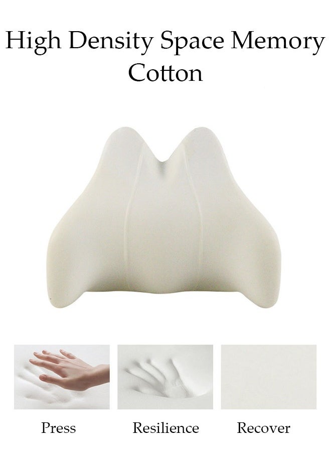 DUNISO - Lumbar Support Pillow for Office Car Back Support Pillow with Memory Foam Pad Back Cushion for Back Pain Relief Improve Posture Cushion - Image 1