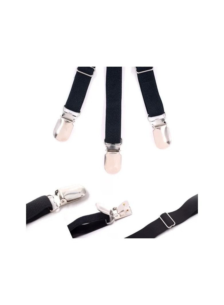 1-Pair Men and Women Shirt Stays Belt Non-slip Locking Clips,Keep Shirt Neating Tucked Leg Thigh Suspender Garters Strap,Adjustable Locking Clamps - Image 5