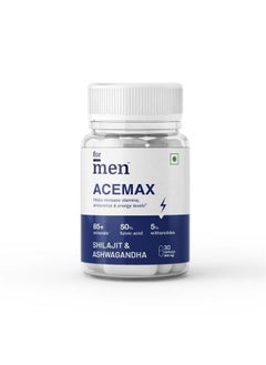 Formen Acemax Tablets For Men | Shilajit Ashwagandha | Ayurvedic Supplements - 30 Tablets  - Image 1