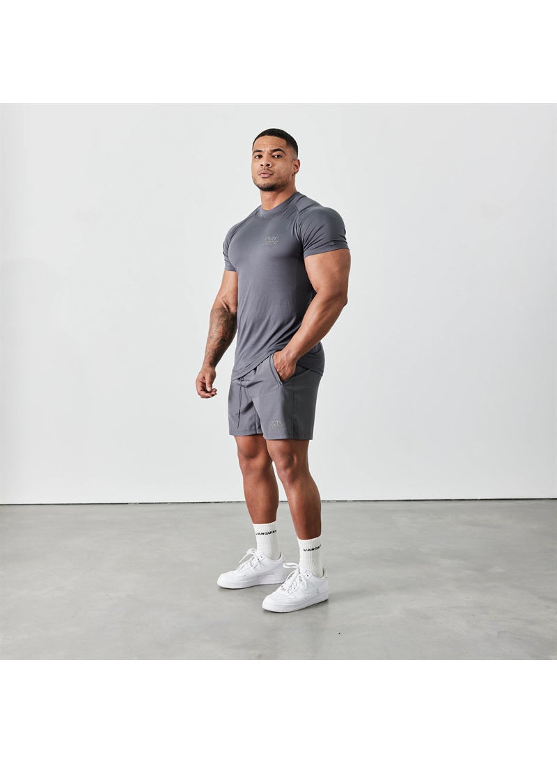 Generic - VANQUISH Mens Summer Quick-Dry Running Shorts Grey - Image 1