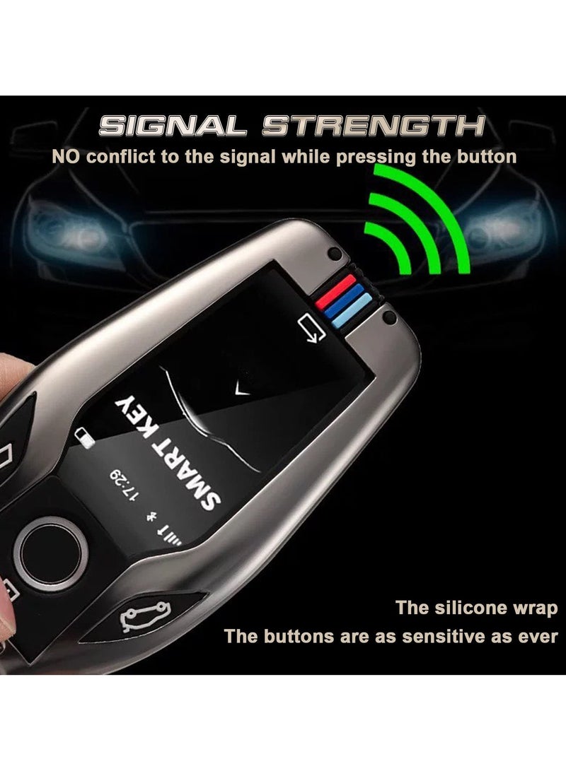 SYOSI Case for BMW Display Key, Durable Zinc Alloy Smart Key Fob Cover, Fits BMW Models, Protective Shell - Image 5