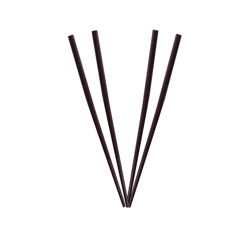 Motique Accessories 2 Sets of Wooden Hair Sticks Chopsticks Brown