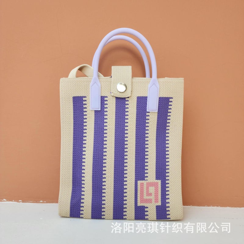 2025 New High-End Shoulder Bag Women's Crossbody Casual Bag Fly Knitted Trendy Matchinging Spring Mobile Phone Bag - Image 1