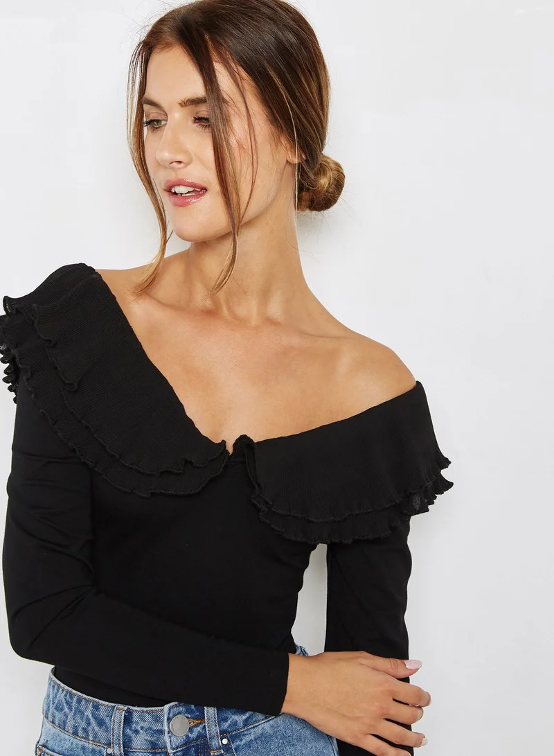 Lost Ink Petite Pleat Detail Body