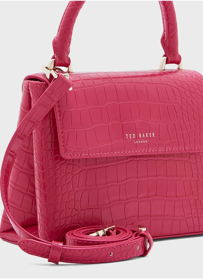Ted Baker Aynaya Imitation Croc Top Handle Satchels