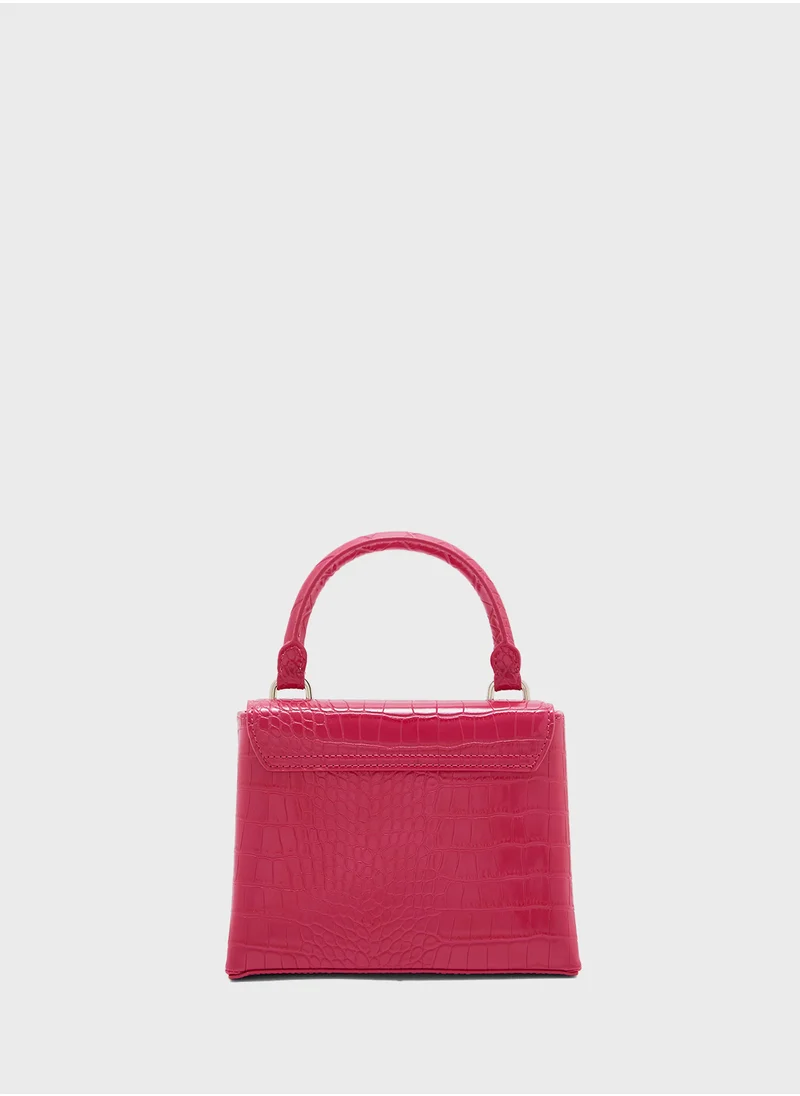 تيد بيكر Aynaya Imitation Croc Top Handle Satchels