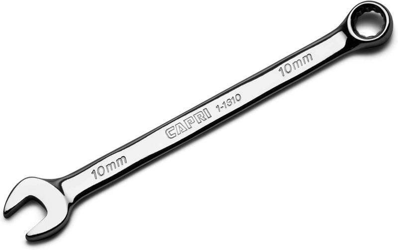 Capri Tools 1-1310 Combination Wrench, 12 Point, Metric, 10 mm, Chrome - Image 1